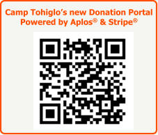 Camp Tohiglo’s new Donation Portal Powered by Aplos® & Stripe®
